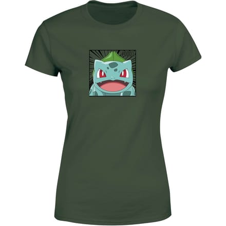 Pokémon Pokédex Bulbasaur #0001 Women's T-Shirt - Green - S
