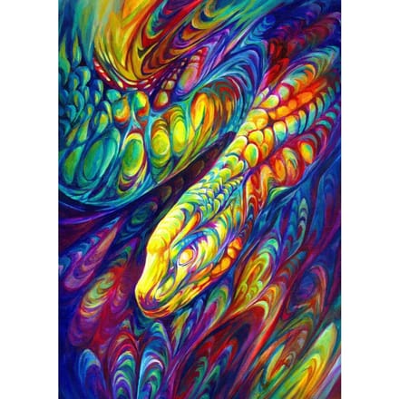 Enjoy Puzzle legpuzzel Rainbow Snake - 1000 stukjes kleurrijk puzzelplezier.