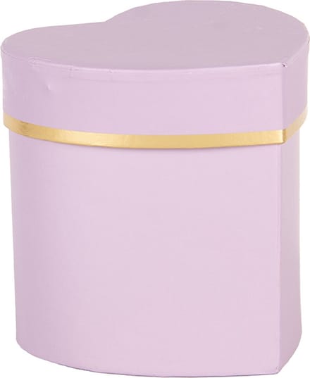 Clayre & Eef Geschenkdoos 10x10x10 cm Paars Karton