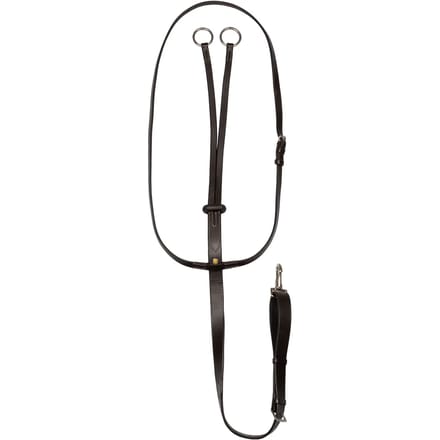 Equestro Silver Stitching Martingaal Bruin Cob