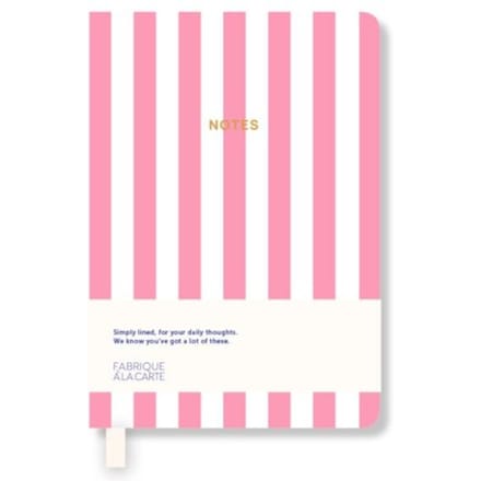A-journal fabrique notitieboekje a7, stripes pink