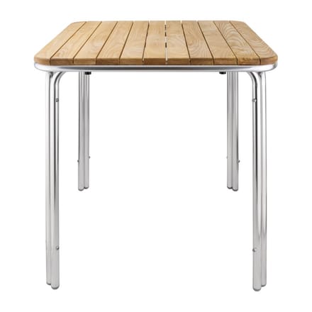 Bolero vierkante essen en aluminium tafel 70cm