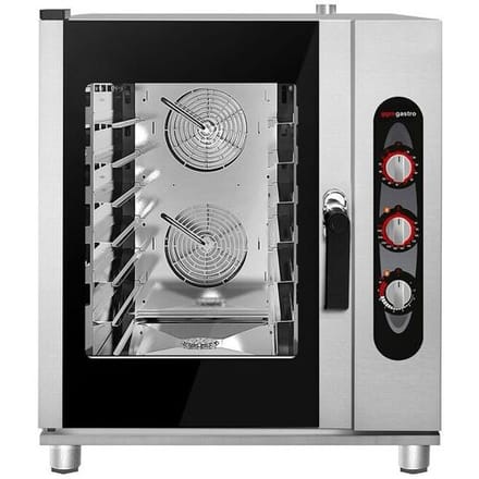 GGM Gastro Professionele bakkerij combisteamer - Handmatig - 6x 600x400 of 6x GN 1/1 zilver