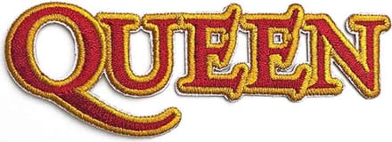 Queen - Cut-Out Logo Patch - Rood/Geel