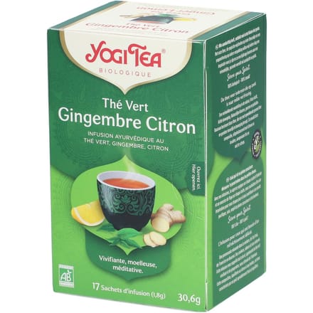 Yogi Tea® Ginger Lemon Green Tea 17 Instant thee
