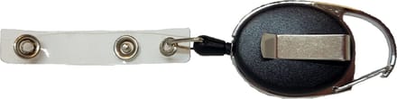Jumada's - Badgehouder - Clip - Trekkoord - Zwart mat