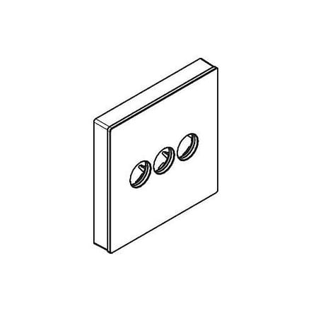 Hansgrohe ShowerSelect replacement rosette for valve concealed for 3 consumers 92624400