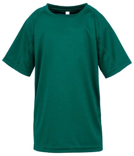 Spiro Childrens Boys Performance Aircool T-Shirt (Fles groen)