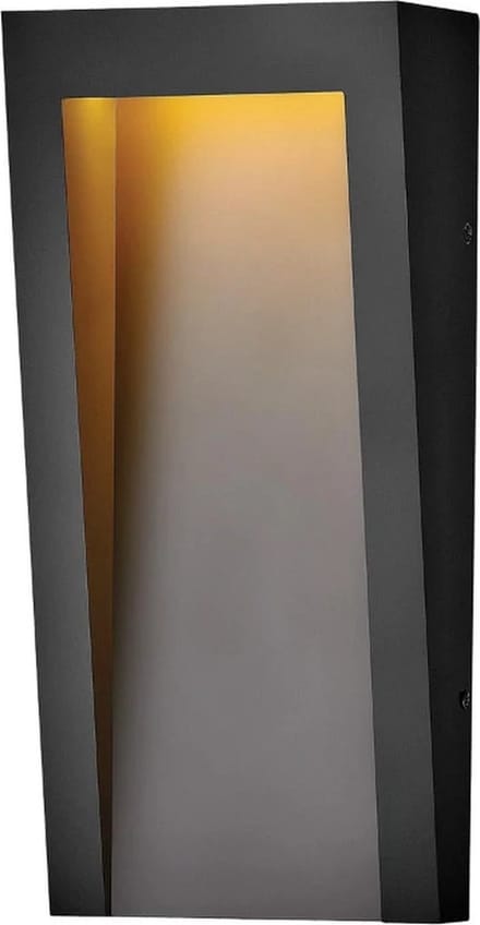 Hinkley LED Wand Buitenlamp Taper | 8W 3000K 650Lm 830 | IP44 | Dimbaar | Textured Black