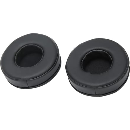 2 Pièces 85mm Coussin d'Oreille de Remplacement Universel Coussin d'Oreille pour Casque Accessoire Casque Noir black