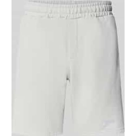 Sweatshorts met elastische band en gestikt logo
