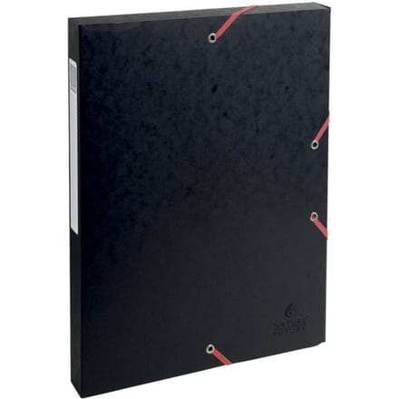 Exacompta Klasseerdoos glanskarton Rug 25mm - A4 - Zwart - 50301E