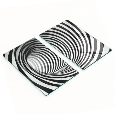 Multifunctionele decoratieve keukenplanken van gehard glas, 3D-formaat, 2x30x52 cm