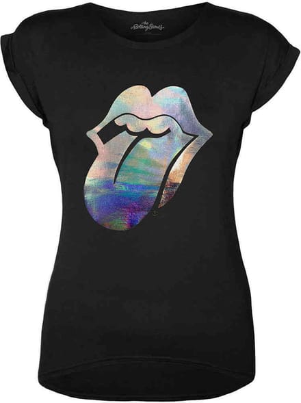 The Rolling Stones - Foil Tongue Dames T-shirt - 3XL - Zwart