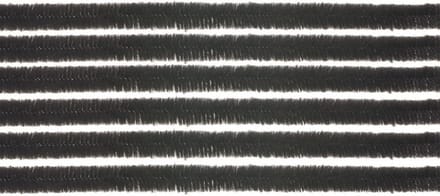 Chenilledraad - 30x - zwart - 50 cm - hobby/knutsel materialen