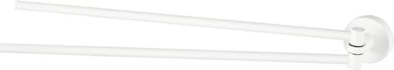 Haceka Kosmos Handdoekhouder - 46cm - dubbel - draaibaar - mat wit