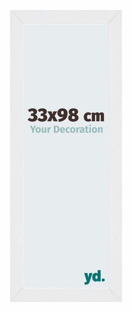 Your Decoration - Fotolijst 33x98 cm - MDF - Wit Hoogglans - Mura