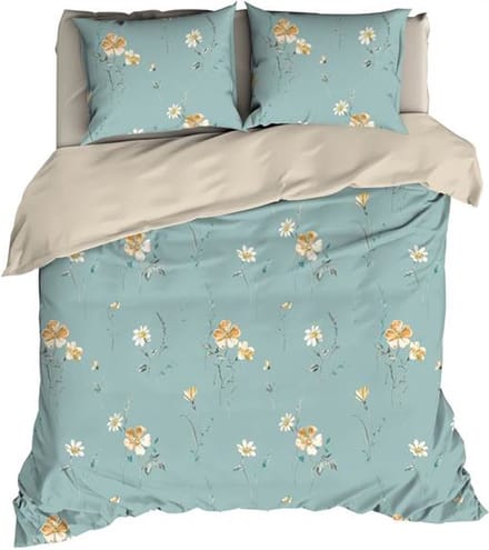 Satin d'Or Zabina Dekbedovertrek - Extra breed - 260x200/220 cm - Aquablue
