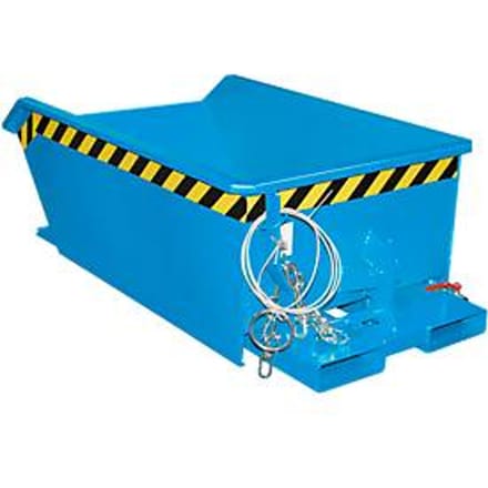 Spaanbak Bauer SMGU 270, olie- & waterdicht gelast, 270l, blauw