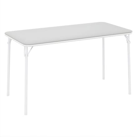 Opvouwbare Kaarttafel - Campingtafel met Metalen Frame - Wit