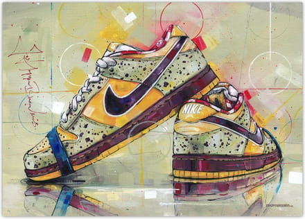 Sneaker poster yellow lobster 70x50 cm