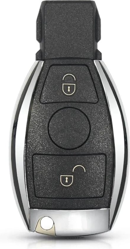 XEOD Autosleutelbehuizing - sleutelbehuizing auto - sleutel - Autosleutel / Geschikt voor: Mercedes 2 Knops smart sleutel