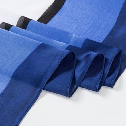 Sjaal Alberto Cabale Zijden Sjaal Wit Blauw Florina
