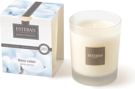 Esteban Blanc Coton Geurkaars 170g