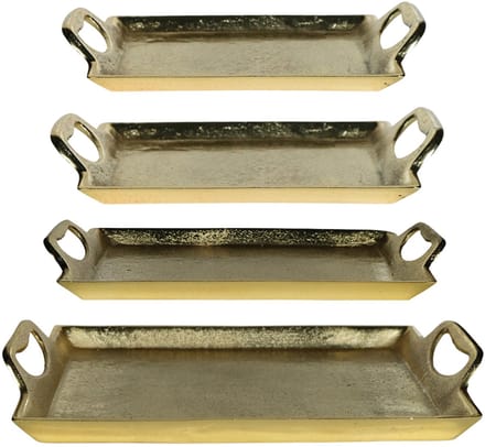 dienblad rechthoek champagne goud 35cm