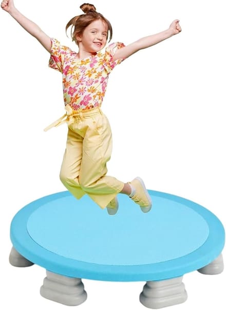 Mini Trampoline - Kinder Trampoline - Sensorische Integratie - Antislip Bodem - 61 cm - Blauw