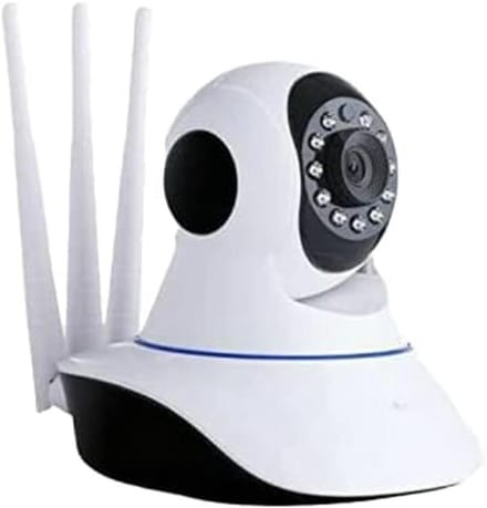 IP-camera - Beveiligingscamera Koepel - Huisbewaking - Drie antennes HD - 720P - Wit