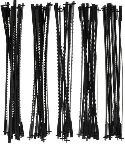 60-delige Decoupeerzaagblad Set met Penbevestiging (127mm) voor Diverse Materialen