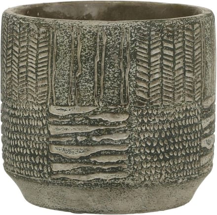 MICA DECORATIONS LYNN BLOEMPOT - H12,5 X Ø14 CM - GROEN