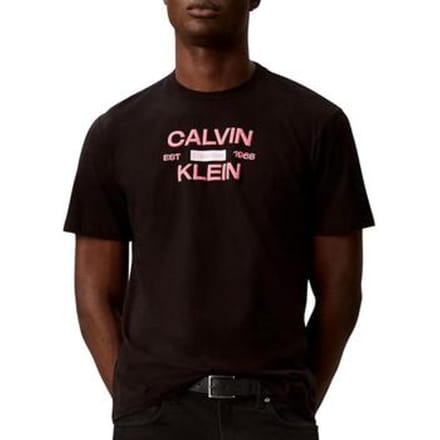 Calvin Klein Zwarte Katoenen Herent-shirt