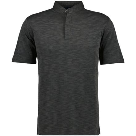 Ragman Polo Soft Knit Flame Design Stand Up Collar Leisteen / male