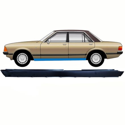 Volledige dorpel voor Ford Granada 1977-1985 / Links