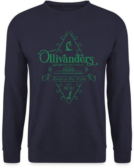 Harry Potter Olivanders Winkel Groen Logo Sweater Heren