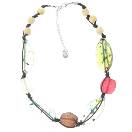 Behave - Ketting - Artistiek - Multi Kleur - Acryl Kralen - 48 cm