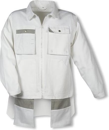 Assent schildersjack 3109 wit maat S