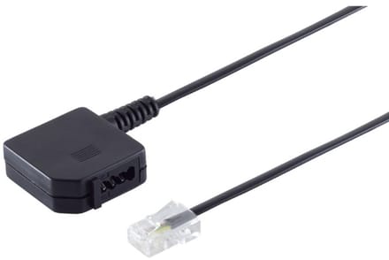RJ45 - TAE-U (TAE-N + TAE-F) adapter | 4-aderig (8P4C) | 0,20 meter