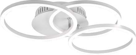 LED Plafondlamp - Plafondverlichting - Trion Corcol - 27W - Aanpasbare Kleur - Rond - Mat Wit - Aluminium