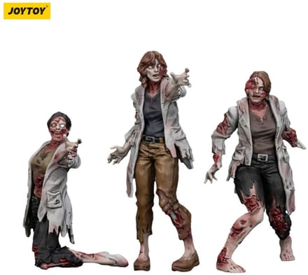 Joy Toy (CN) Zombie Dark Source Action Figuur 3-Pack Scientists (Female) 8 cm Action Figuur