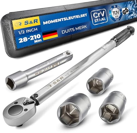 Draaimomentsleutel Wielbouten - Momentsleutel Auto - Dopsleutelset - Meter