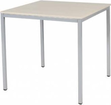 Bureautafel - Domino Basic 80x80 Eiken - alu frame