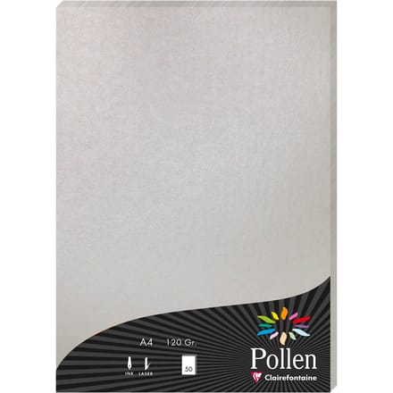 Stuifmeel van Clairefontaine Papier DIN A4, zilver
