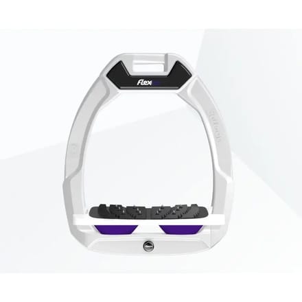 Veiligheidsfoxen Ruitersport Incline Ultra Grip Wit/Wit/Paarse Flex-On Safe-On