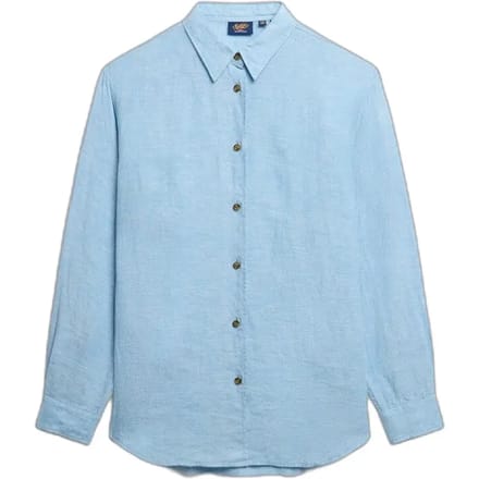 Superdry - Casual boyfriend overhemd van linnen - Dames - Shirts