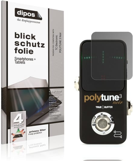dipos – Matte Privacy Screenprotector geschikt voor TC Electronic POLYTUNE 3 Noir | Anti-Spy Beschermfolie