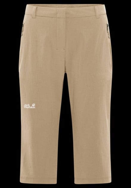 Jack Wolfskin Hikeout 3/4 Pants Women - Capri - Dames - Beige - Maat 38