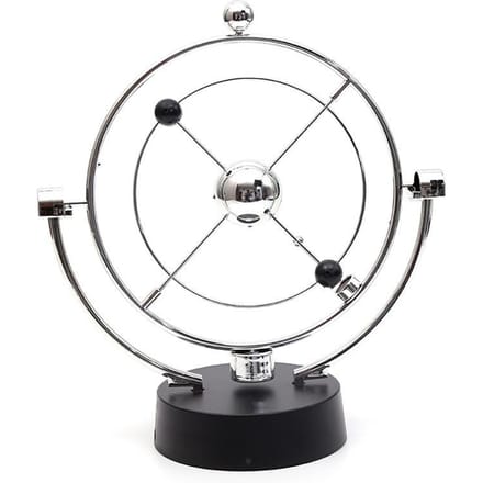 Hemelse Orbitale Asteroïde Rotatie Eeuwige Beweging Schommeling - Newton Pendulum Model Kantoor Bureau Decor Kinetic Wereldbol Speelgoed gray